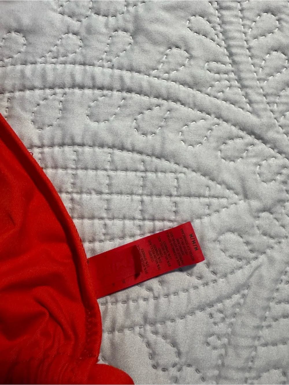 SKIMS Red Triangle Bikini Top